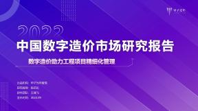 中國數字造價微報告