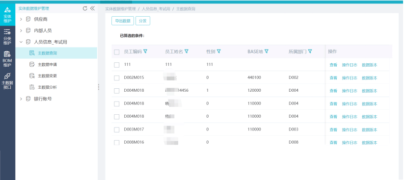 睿治產品功能-主數據管理